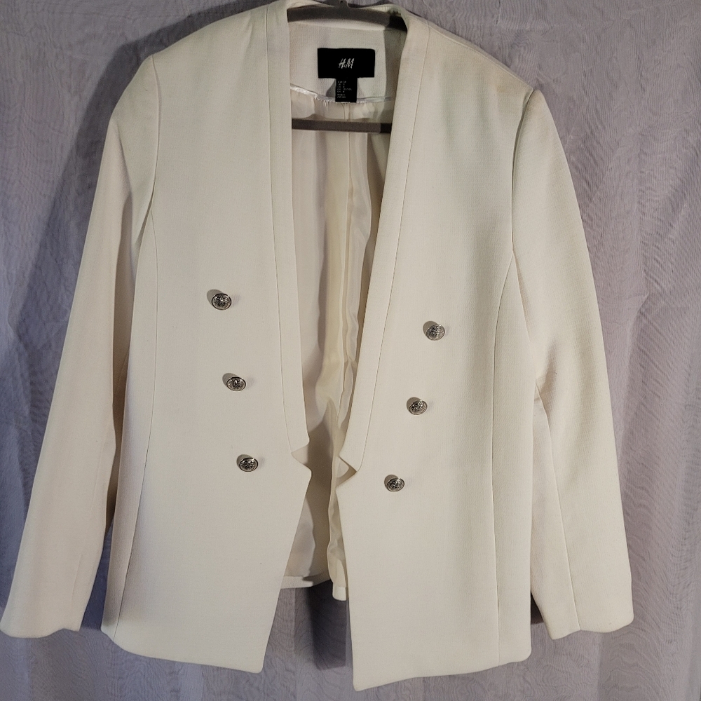 H&M White Blazer